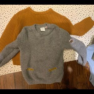 Size 110 CM ZARA boys sweaters.